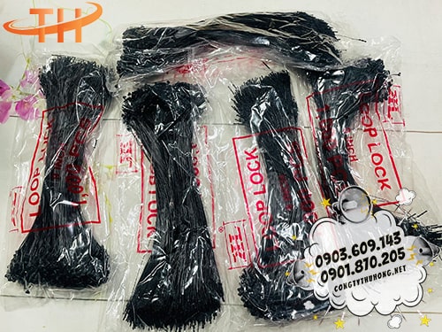 Đạn xỏ treo nhãn mác 5 inch màu đen Đạn xỏ treo nhãn mác 5 inch