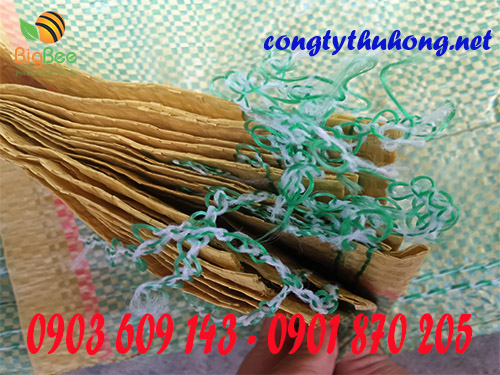 Đáy của bao tải trơn được chần chỉ bắt mắt