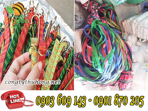Dây chun dẹt nhiều màu có móc ràng