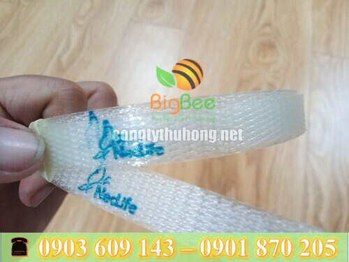 Dây đai được in logo thương hiệu theo yêu cầu của khách hàng