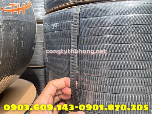 Dây đai nhựa đóng hàng màu đen Dây đai nhựa đóng hàng màu đen