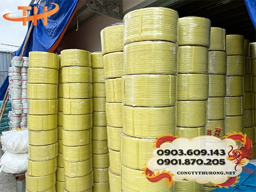 Dây đai nhựa PP màu vàng Dây đai nhựa PP giá rẻ nhất