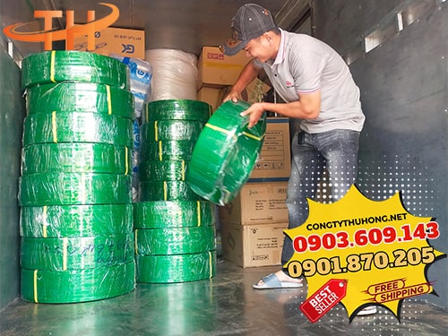 Dây đai PET xanh Dây đai PET giá sỉ số lượng lớn