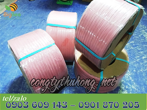 Cuộn dây đai pp hồng 1f2 10kg