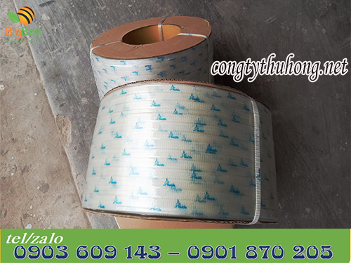 Cuộn dây đai pp trong in logo bản 1f2