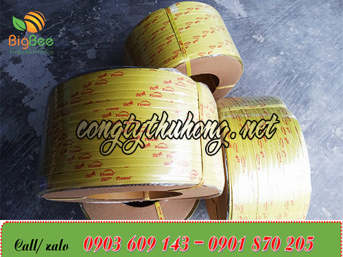 Dây đai pp được in logo thương hiệu của doanh nghiệp