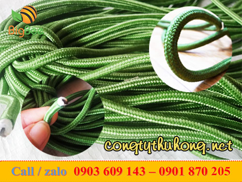 Dây dù xanh tròn cuộn 6li