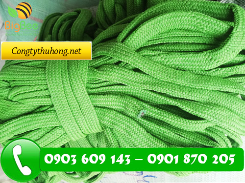 Cuộn 30m dây dù dẹt xanh lá bản deth 2cm