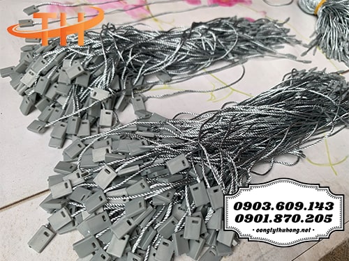 Dây dù treo tag màu xám Dây dù treo tag màu xám