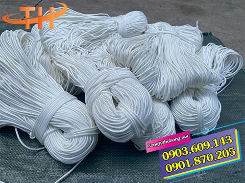 Dây dù tròn trắng Dây dù tròn trắng giá rẻ