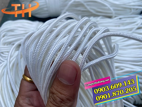 Dây dù tròn trắng Dây dù tròn trắng siêu bền