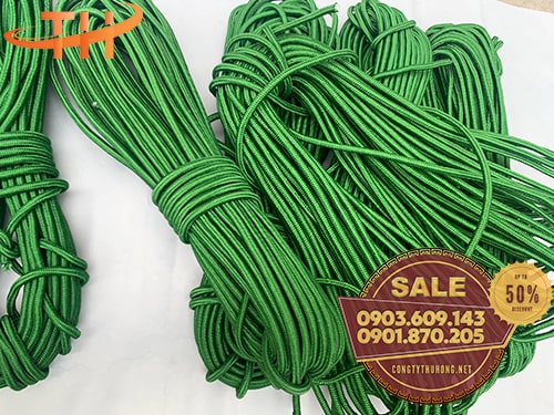 Dây dù tròn xanh Dây dù tròn xanh giá rẻ tại TPHCM