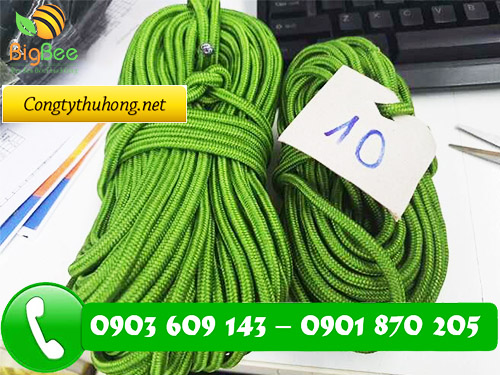 Cuộn 30m dây dù tròn xanh độ dày 10mm
