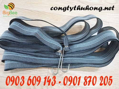 Dây ràng hàng bố xám bản dẹt 5cm, dài 5m