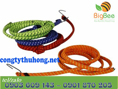 Dây ràng thun tròn nhiều màu có móc ràng