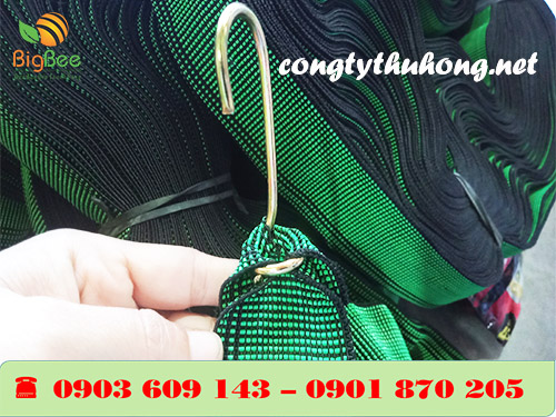 Dây ràng hàng bố được gia cố móc thép không gỉ
