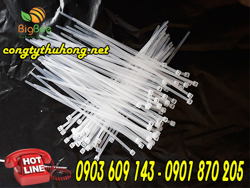 Dây rút nhựa trắng 2 tấc giá rẻ