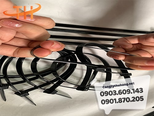 Dây rút nhựa đen 10cm Dây rút nhựa đen 10cm