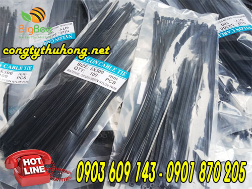 Dây rút nhựa đen 3 tấc giá rẻ