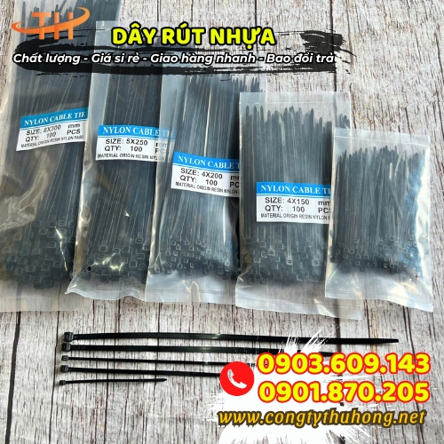 Dây rút nhựa đen giá tốt Dây rút nhựa đen giá tốt