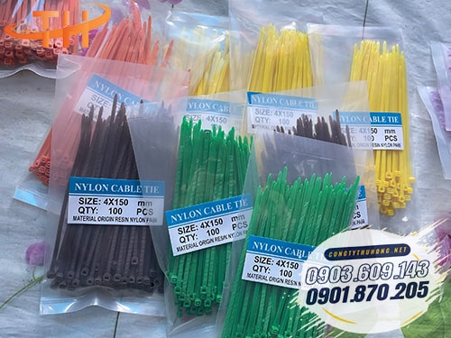 Dây rút nhựa màu 15cm Dây rút nhựa giá rẻ nhất