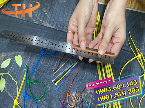 Dây rút nhựa màu 1 tấc Dây rút nhựa màu 1 tấc