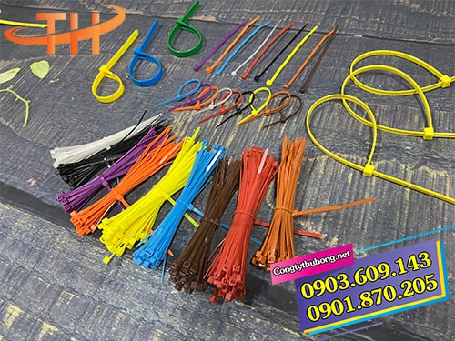 Dây rút nhựa màu 1 tấc Dây rút nhựa màu 1 tấc