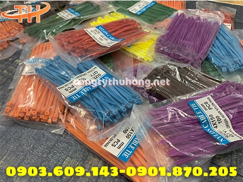 Dây rút nhựa màu 1,5 tấc Dây rút nhựa màu 1,5 tấc