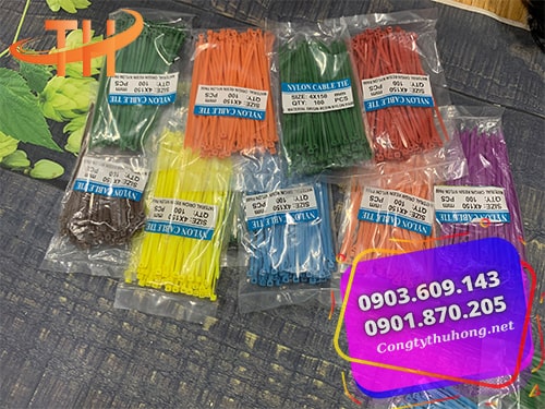 Dây rút nhựa màu 15cm Dây rút nhựa màu 15cm