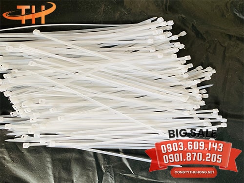 Dây rút nhựa màu trắng 10cm Dây rút nhựa màu trắng 10cm