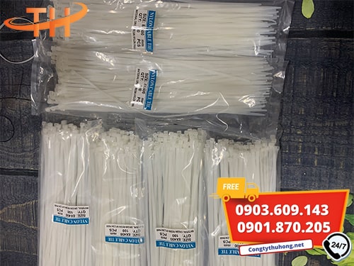 Dây rút nhựa trắng Dây rút nhựa màu trắng giá rẻ