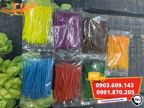 Dây rút nhựa nhiều màu 10cm Dây rút nhựa nhiều màu 10cm