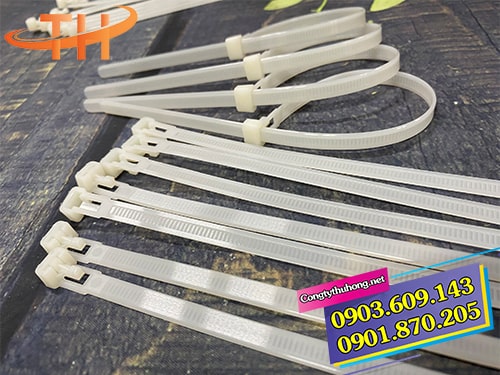 Dây rút nhựa tháo mở được Dây rút nhựa tháo mở được