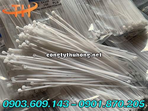 Dây rút nhựa trắng 250mm Dây rút nhựa trắng 250mm