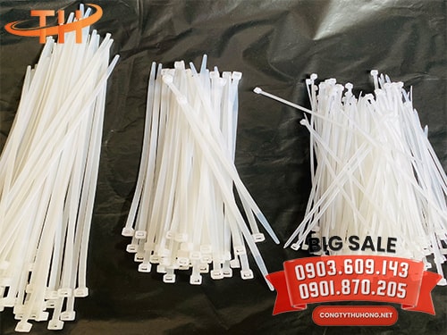 Dây rút nhựa trắng 10cm, 15cm, 30cm Dây rút nhựa trắng các loại