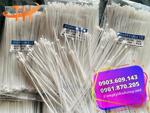 Dây rút nhựa trắng chất lượng 2 tấc 5 Dây rút nhựa trắng chất lượng 2 tấc 5