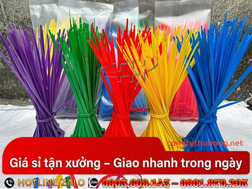 Dây rút nylon nhiều màu Dây rút nylon nhiều màu giá rẻ