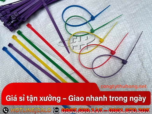 Dây rút nylon nhiều màu Dây rút nylon nhiều màu