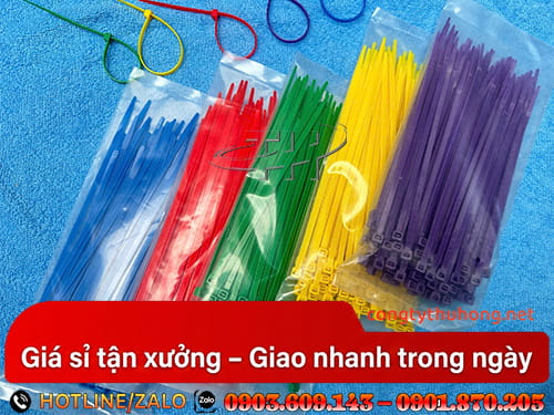 Dây rút nylon nhiều màu Dây rút nylon
