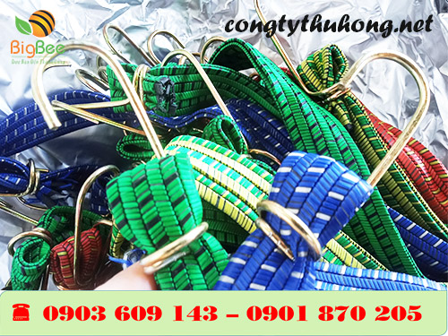 Dây ràng thun dẹt được gia cố móc thép chắc chắn