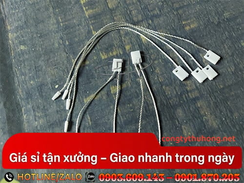 Dây treo tag nhựa Dây treo tag nhựa khóa bấm