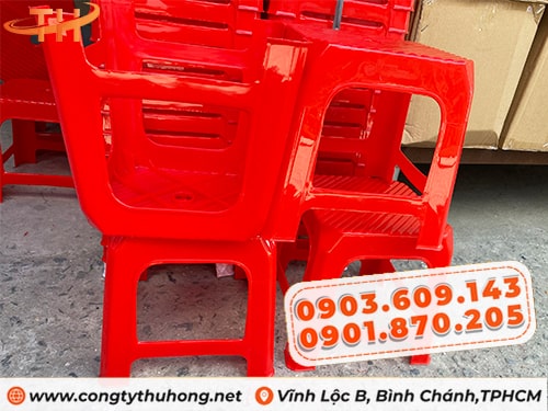 Ghế đẩu nhựa đỏ ghế đẩu nhựa giá rẻ