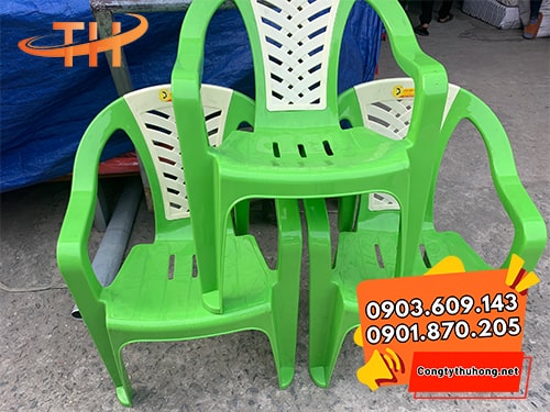 Ghế nhựa bành xanh lá Ghế nhựa bành