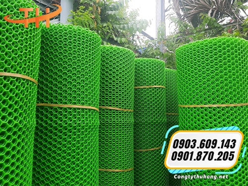Lưới nhựa mắt cáo xanh Giao hàng lưới nhựa mắt cáo