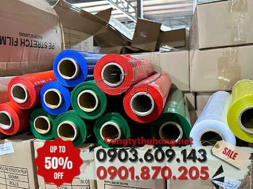 màng PE Giao hàng siêu tốc màng PE quấn pallet