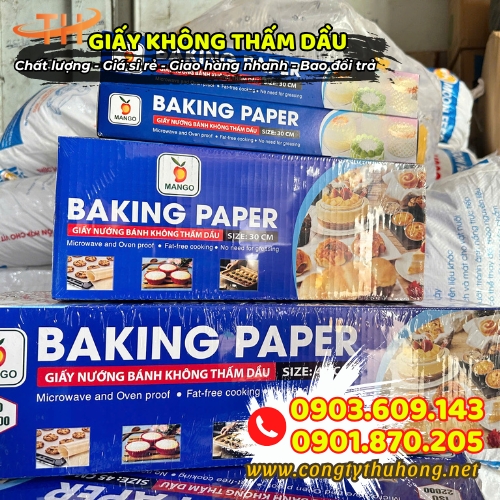 Giấy không thấm dầu thực phẩm Giấy không thấm dầu thực phẩm
