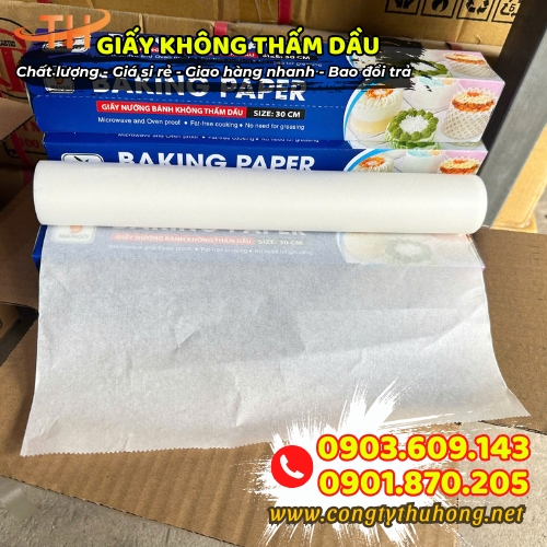 Giấy không thấm dầu thực phẩm Giấy không thấm dầu thực phẩm
