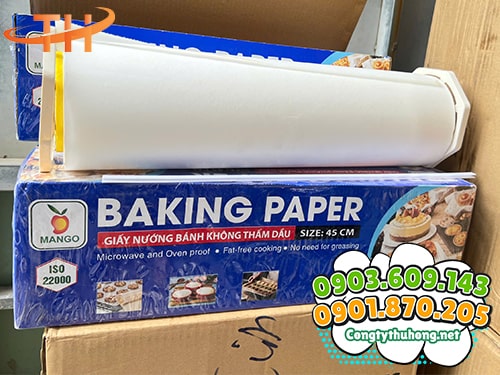 Giấy nướng bánh không thấm dầu Giấy nướng bánh không thấm dầu