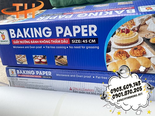 Giấy nướng bánh không thấm dầu giá rẻ nhất Giấy nướng bánh không thấm dầu giá rẻ nhất hiện nay