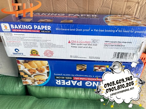 Giấy nướng bánh không thấm dầu Giấy nướng bánh không thấm dầu giá rẻ